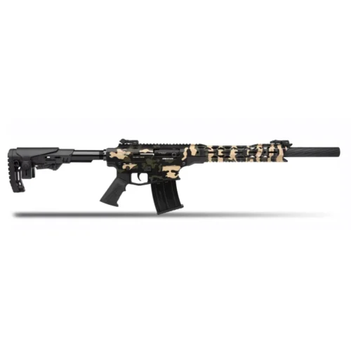 Derya MK-12 AS-150K çöl kamuflajlı 12 kalibre taktik şarjörlü av tüfeği.
