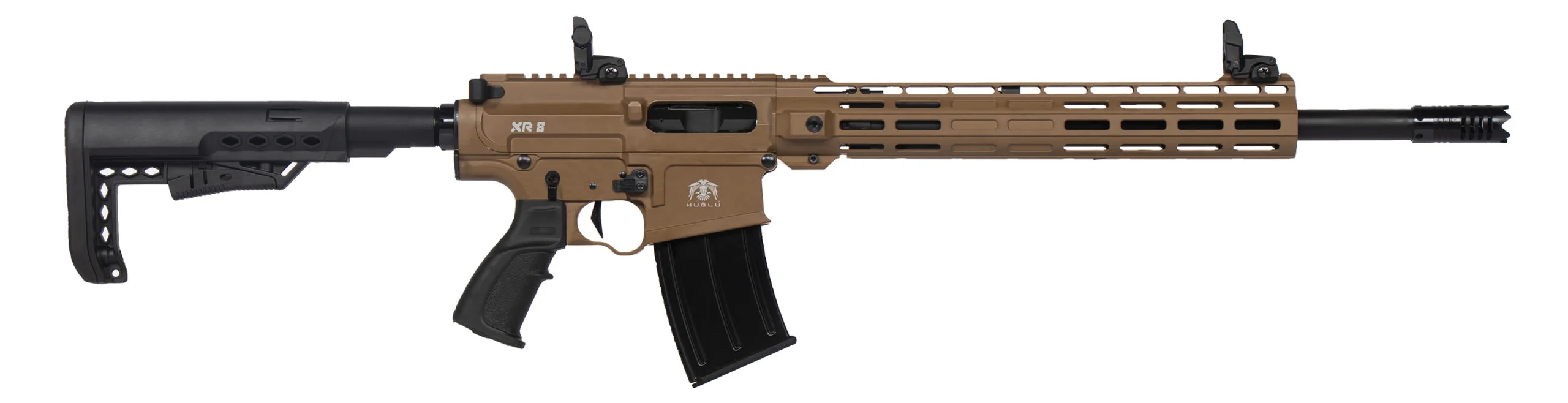 Huğlu XR8 Troy Coyote Tan Huğlu XR8 Troy Coyote Tan 12 kalibre şarjörlü taktik av tüfeği özellikleri ve fiyatları.