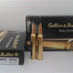 Sellier & Bellot 7mm Rem Mag SPCE 173 Grain yüksek tahribatlı yivli tüfek fişeği.