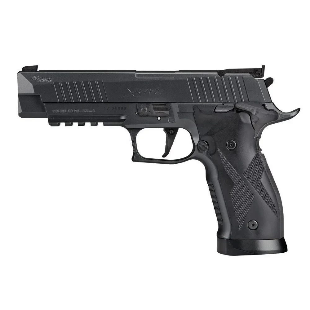 Sig Sauer X-Five Blowback Havalı Tabanca Sig Sauer X-Five siyah blowback 4.5mm havalı tabanca, CO2 sistemli full metal atış tabancası.