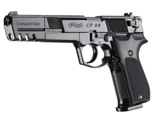 Umarex Walther CP88 Competition 4.5mm yarı otomatik havalı tabanca, CO2 tüplü full metal model.