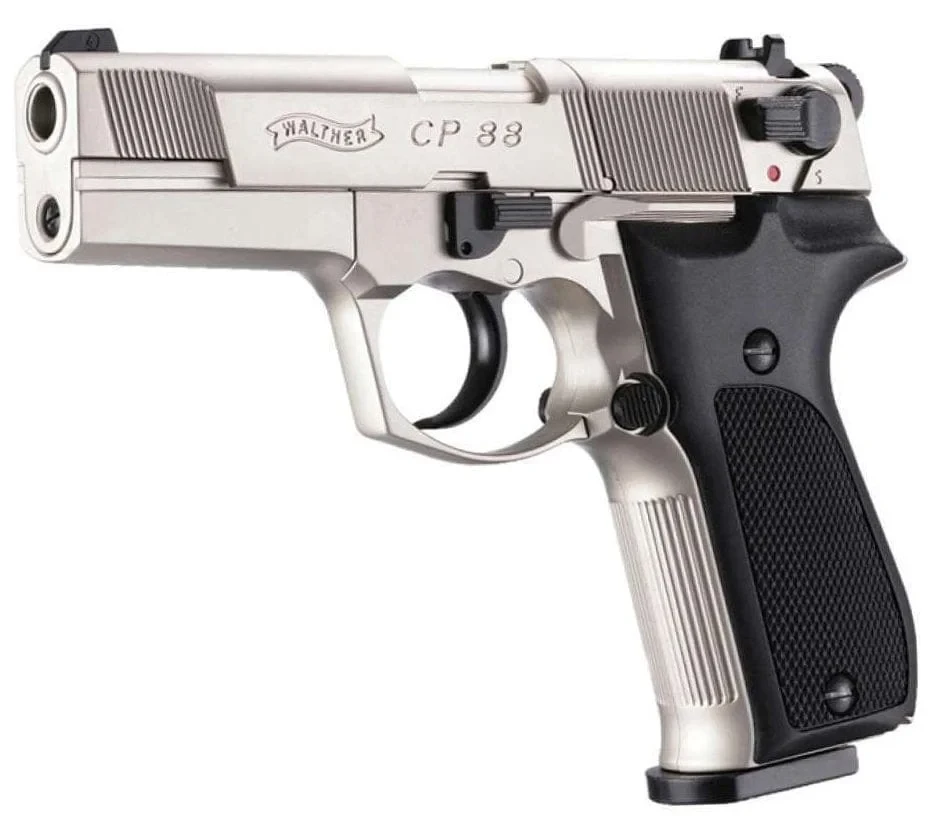 Umarex Walther CP88 nikel 4.5mm CO2 havalı tabanca fiyatları ve özellikleri.