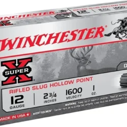 Winchester 12 kalibre hollow point tek kurşun domuz avı fişeği.