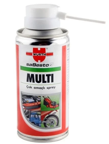 Würth Multi 150ml Silah Bakım Yağı Würth Multi 150 ml çok amaçlı silah bakım ve pas sökücü sprey yağ.