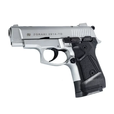Zoraki 2914 9mm kurusıkı ses tabancası mat krom modeli fiyatları ve özellikleri.