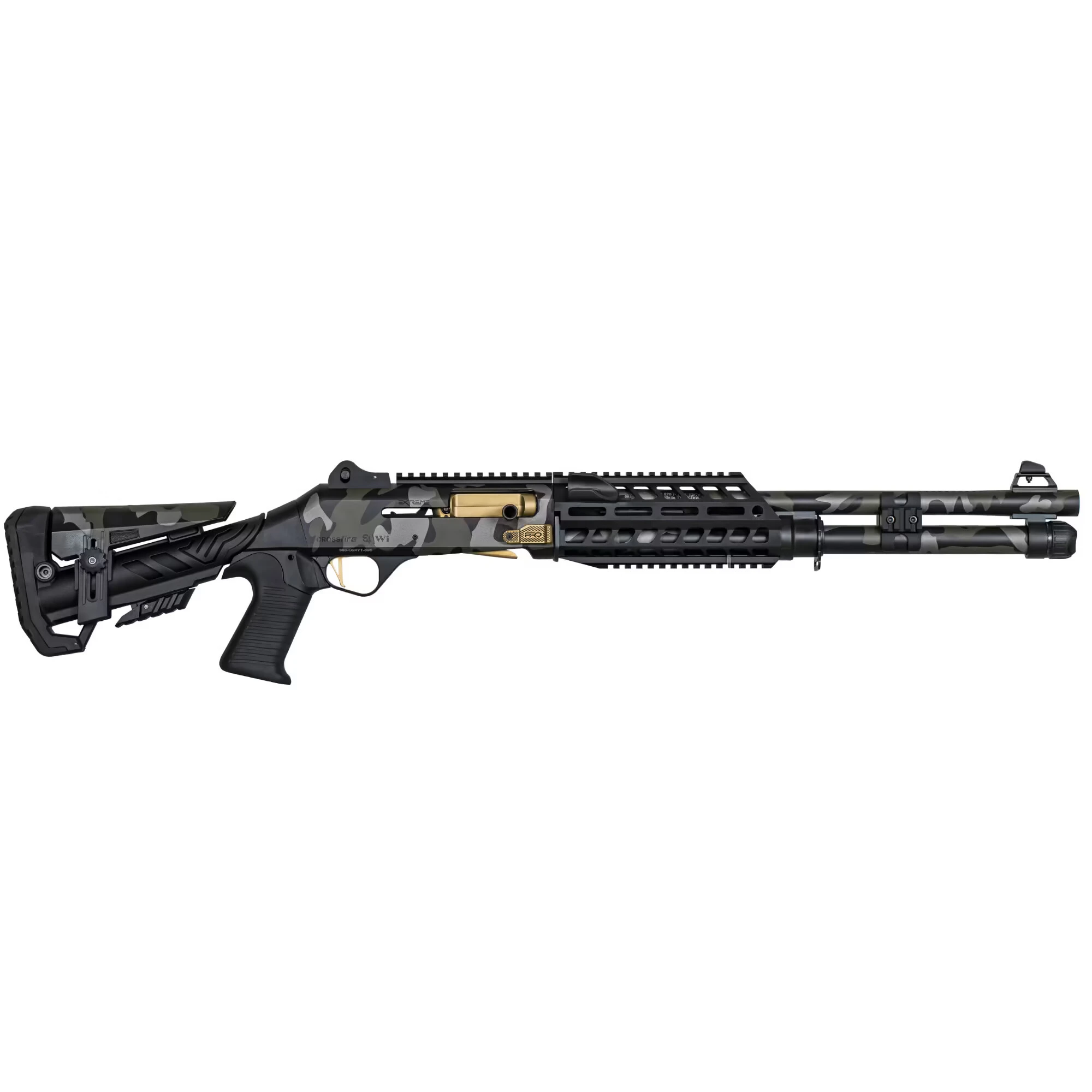 Aksa Crossfire S4 Haki Taktik Tüfek Aksa Crossfire S4 Extreme Pro Camo 1 Haki 12 Kalibre yarı otomatik taktik tüfek