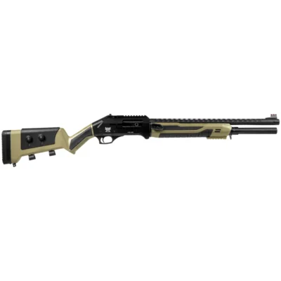 Axor Arms FS-PRO çöl siyah katlanabilir 12 kalibre taktik yarı otomatik av tüfeği.