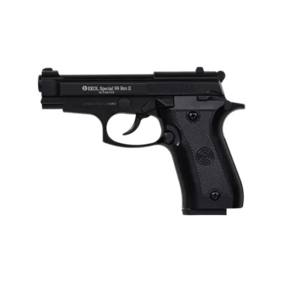 Ekol Aras Compact 9mm yarı otomatik siyah kurusıkı ses tabancası.