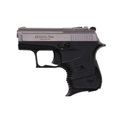 Ekol Tisa 8mm yarı otomatik mini kurusıkı ses tabancası füme renk seçeneği.