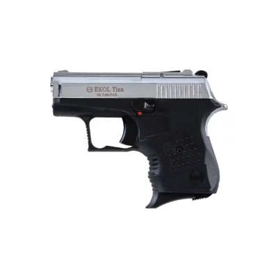 Ekol Tisa 8mm yarı otomatik mini kurusıkı ses tabancası parlak beyaz fiyatları ve özellikleri.