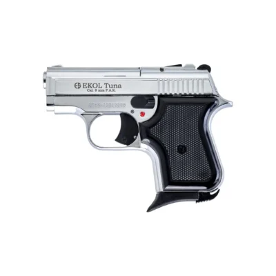 Ekol Tuna 8mm mini kurusıkı ses tabancası parlak beyaz modeli fiyatı ve özellikleri.