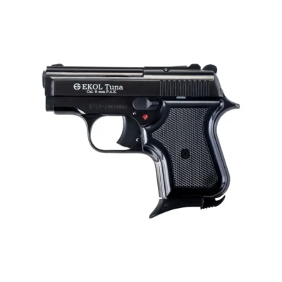 Ekol Tuna 8mm mini kurusıkı ses tabancası siyah rengiyle taktik savunma tutkunları için ideal.