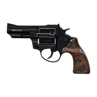 Ekol Viper 4.5 inç 9mm 6 patlar toplu kurusıkı ses tabancası mat siyah modeli.