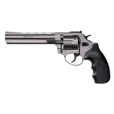 Ekol Viper 6 inç 9mm füme renkli 6 patlar toplu kurusıkı ses tabancası.