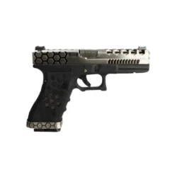 AW Custom Glock 17 HEX-CUT Gümüş Airsoft Tabanca