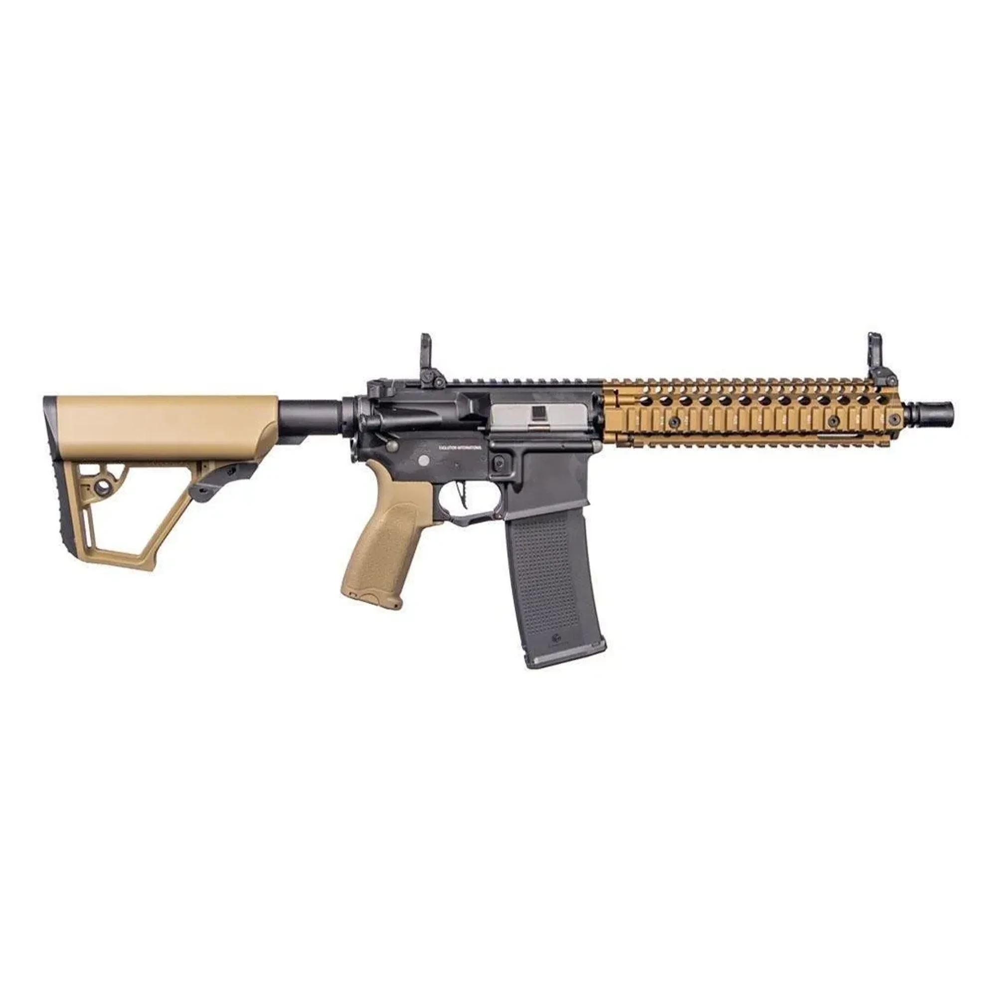 Evolution Recon MK18 Mod 1 10.8” Carbontech Siyah-Tan Airsoft Tüfeği + 7.4v LiPo Pil Evolution Recon MK18 Mod 1 10.8” Carbontech Siyah-Tan Airsoft Tüfeği + 7.4v LiPo Pil