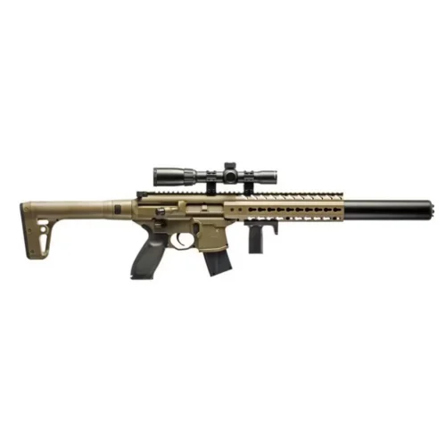 Sig Sauer MCX GEN II Çöl Yarı Otomatik CO2 Havalı Tüfek & 1-4×24 Dürbün Set