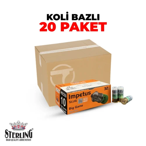Sterling 12 Cal 32 GR Impetus Tek Kurşun Koli Bazlı Av Fişekleri