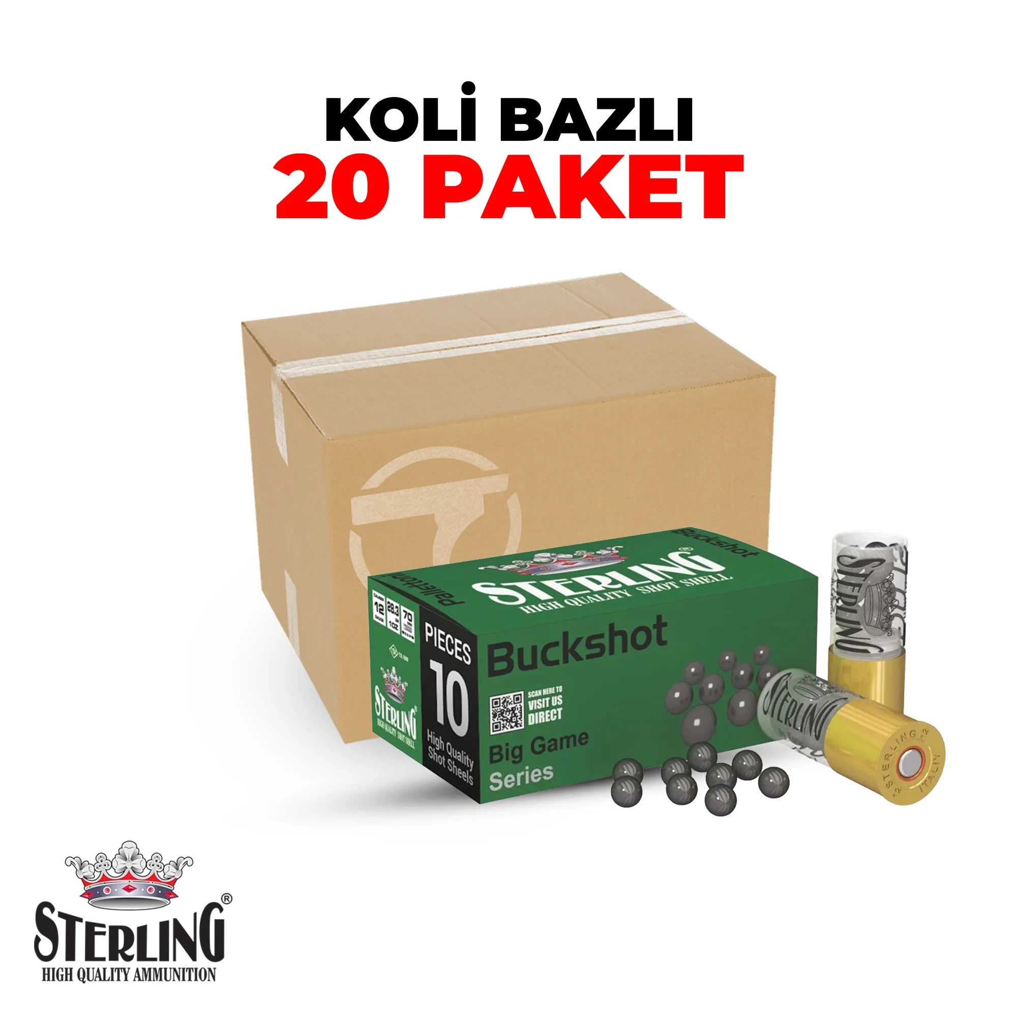 Sterling 12 Cal Şavrotin Koli Bazlı Av Fişekleri Sterling 12 Cal Şavrotin Koli Bazlı Av Fişekleri