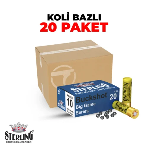 Sterling 20 Cal Buckshot Şavrotin Koli Bazlı Av Fişekleri