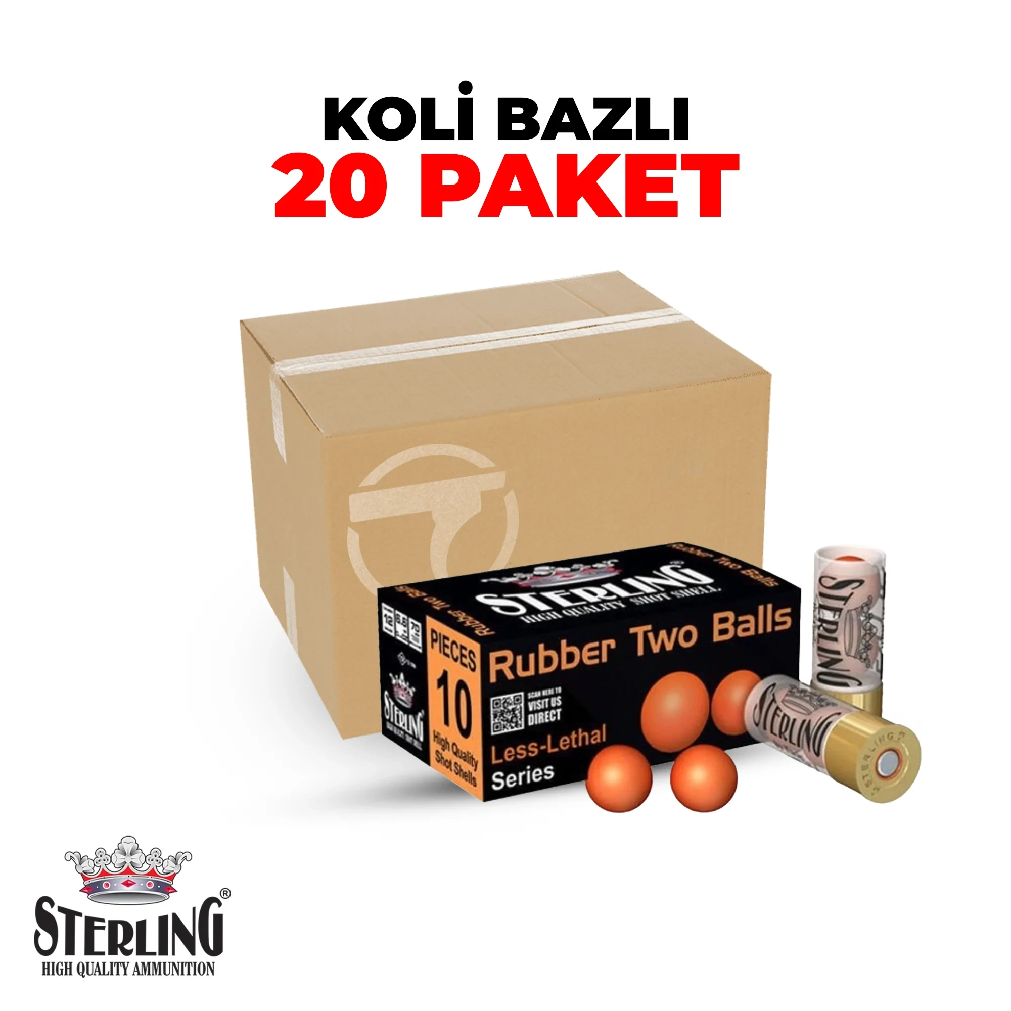 Sterling Rubber Plastik 2 Top Savunma Fişeği Koli Bazlı Sterling Rubber Plastik 2 Top Savunma Fişeği Koli Bazlı
