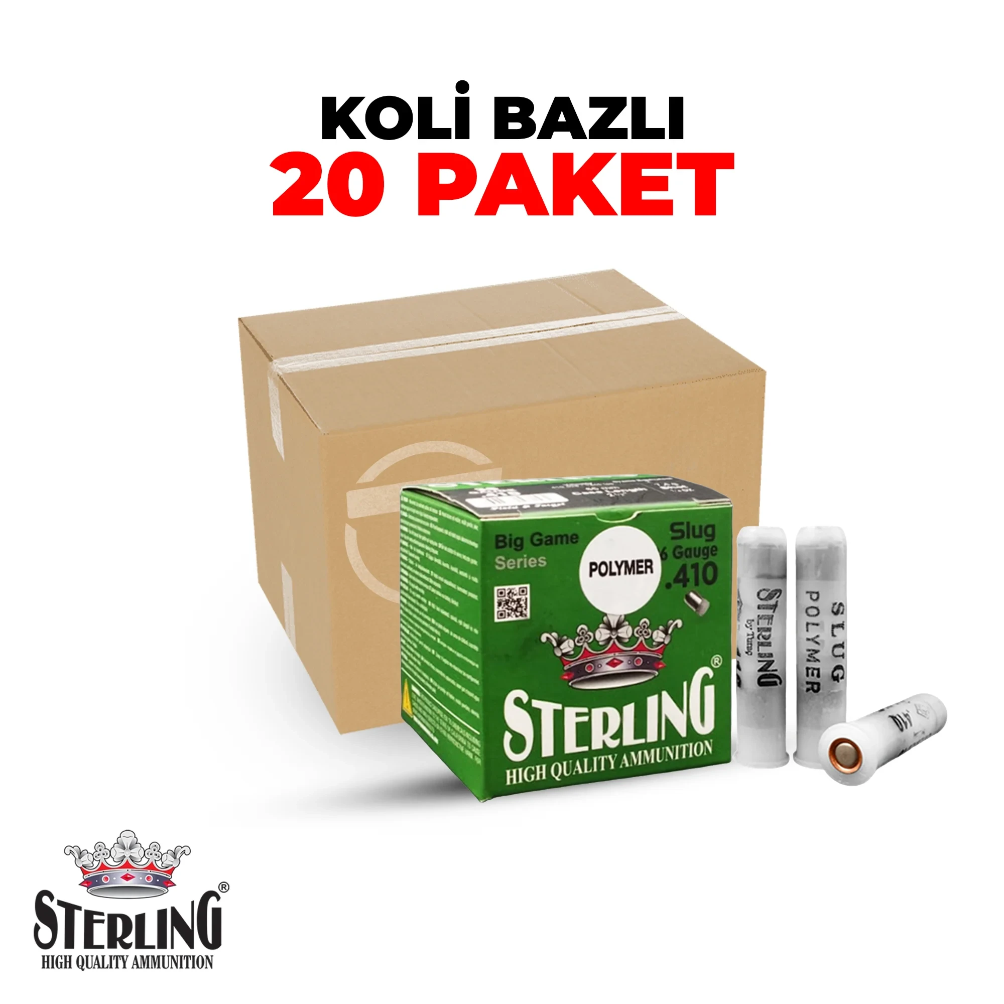 Sterling Slug 36 Cal Polymer Tek Kurşun - Koli Bazlı Av Fişekleri Sterling Slug 36 Cal Polymer Tek Kurşun - Koli Bazlı Av Fişekleri
