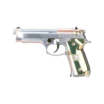 We M92F Calico Jack Full Metal Altın Gümüş GBB Airsoft Tabanca