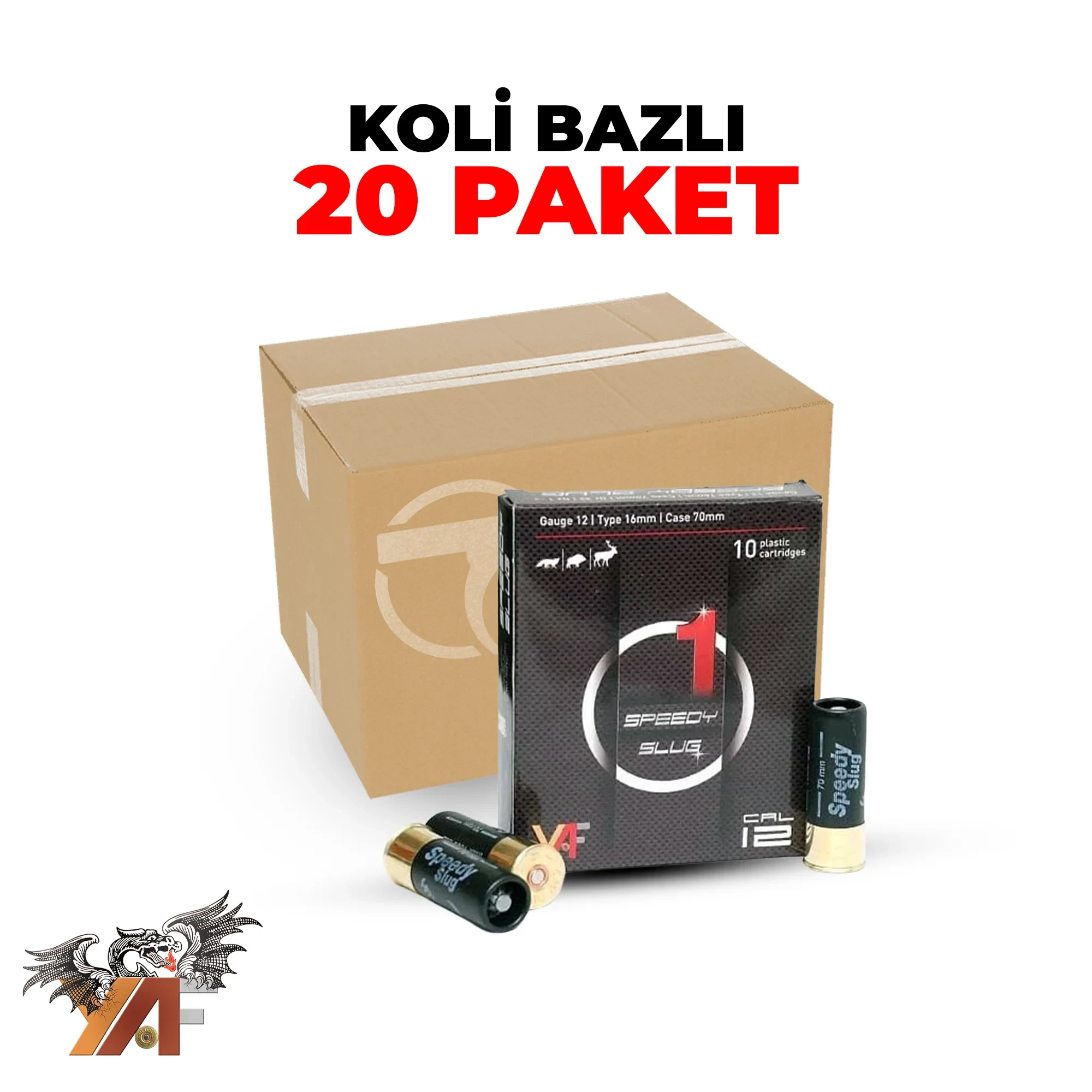 Yaf 12 Cal Speedy Slug Tek Kurşun - Koli Bazlı Av Fişekleri Yaf 12 Cal Speedy Slug Tek Kurşun - Koli Bazlı Av Fişekleri