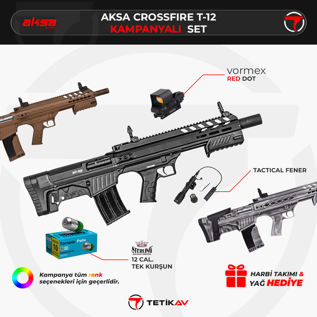 aksa-crossfire-t12-kampanyali-set Aksa Crossfire T-12 Kampanyalı Set