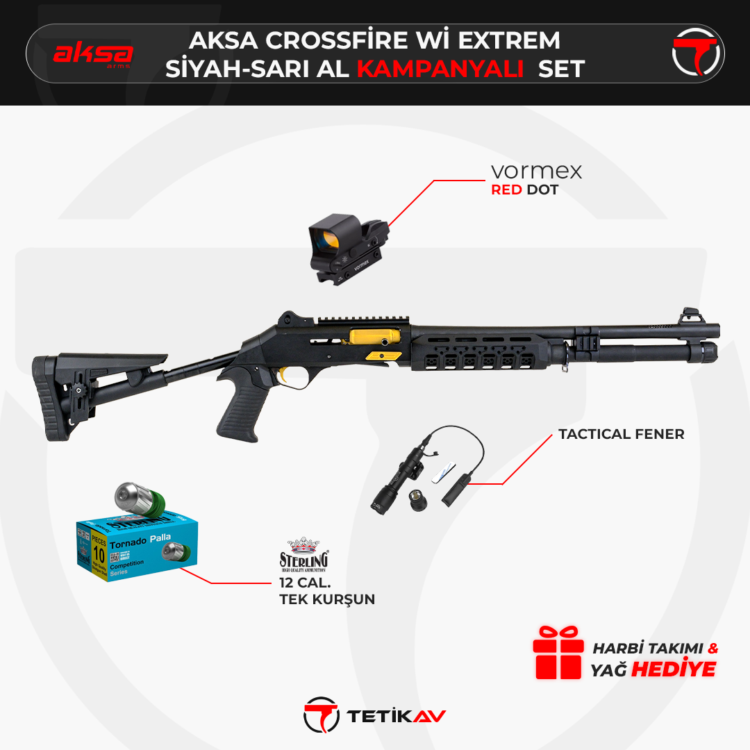 aksa-crossfire-wi-extrem-siyah-sari-al-kampanyali-set Hatsan Escort Magnum Bulltac Kampanyalı Set