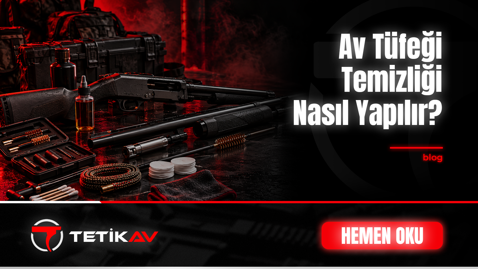 Harbi takımıyla av tüfeği temizliği