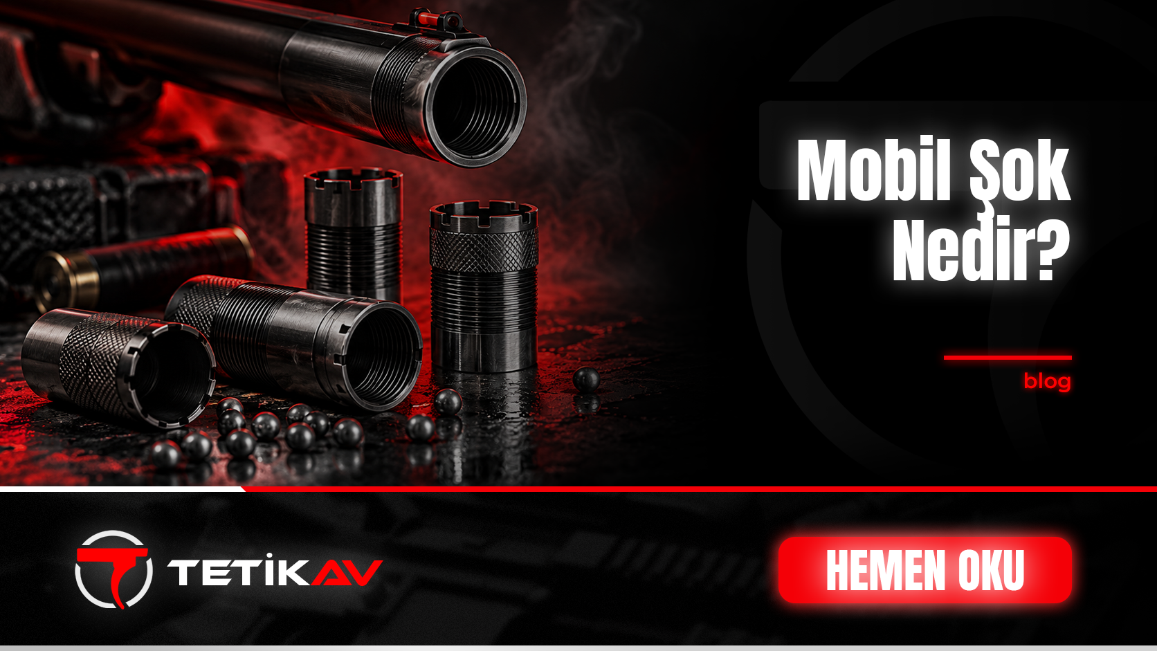 Av tüfeği mobil şok takımı ve şok anahtarı