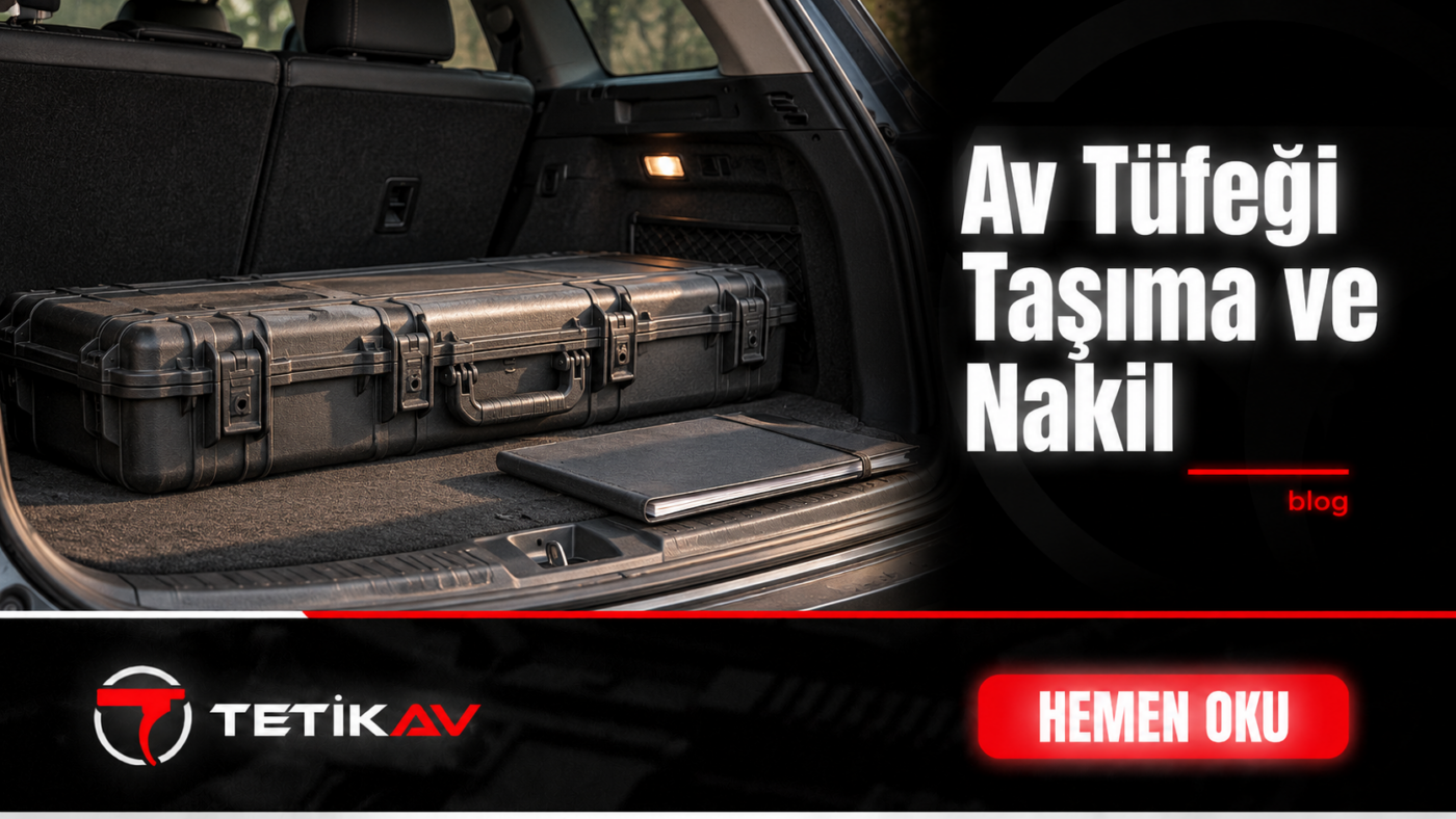 Araç bagajında kilitli sert taşıma çantası; av tüfeği taşıma ve nakil kuralları konulu blog kapağı