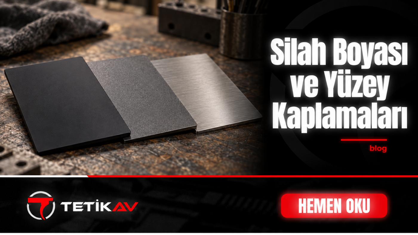 Silah boyası ve yüzey kaplamalarını temsil eden farklı kaplamalı metal örnekleri